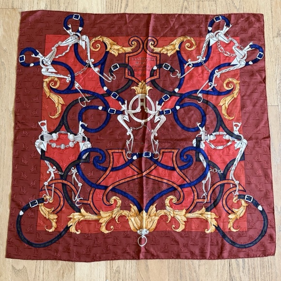 Hermes Vintage L'Instruction du Roy Jacquard 100% Silk Scarf, Very Rare! - Picture 1 of 7